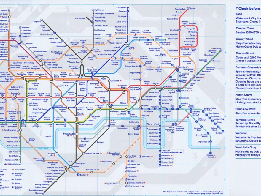 London Underground London Underground Map 2012 The Map House