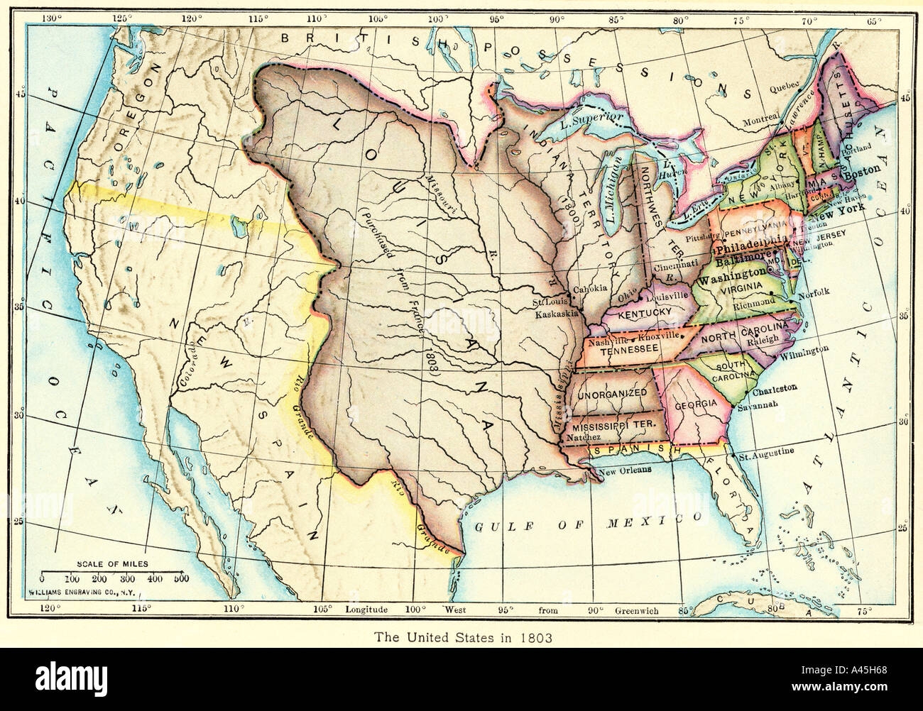 Louisiana Purchase Map Free Printable