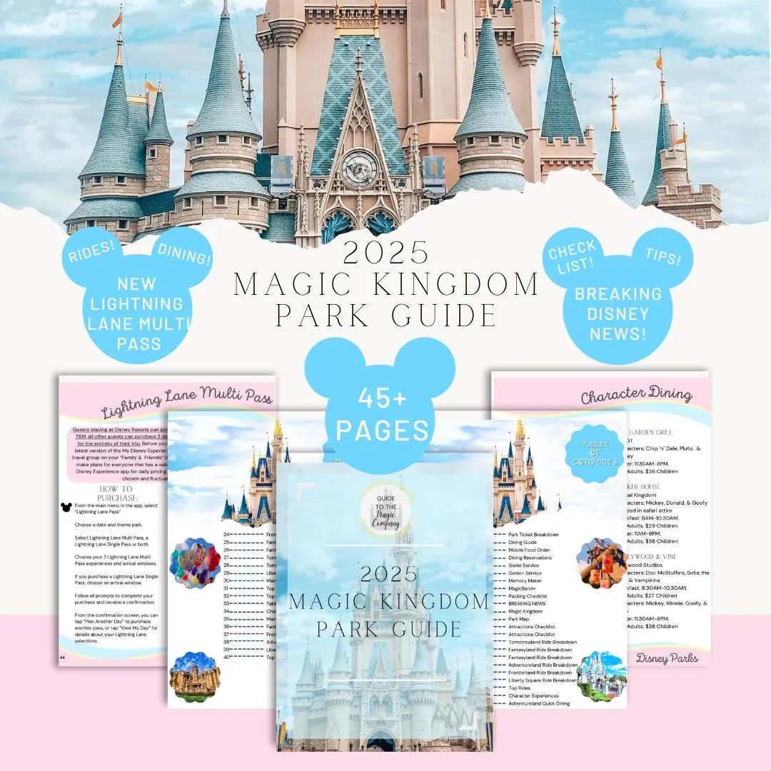 Magic Kingdom Guide Etsy