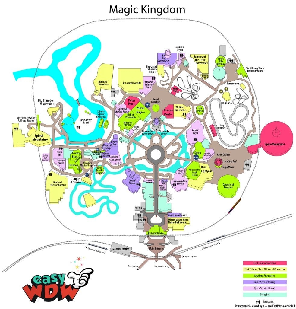 Magic Kingdom Map 2024 2025 Magic Guides Worksheets Library
