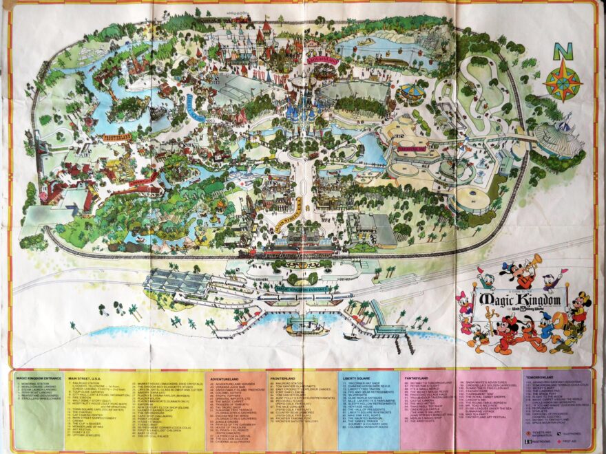 Magic Kingdom Map Found In A Main Street Wall Imagineering Disney