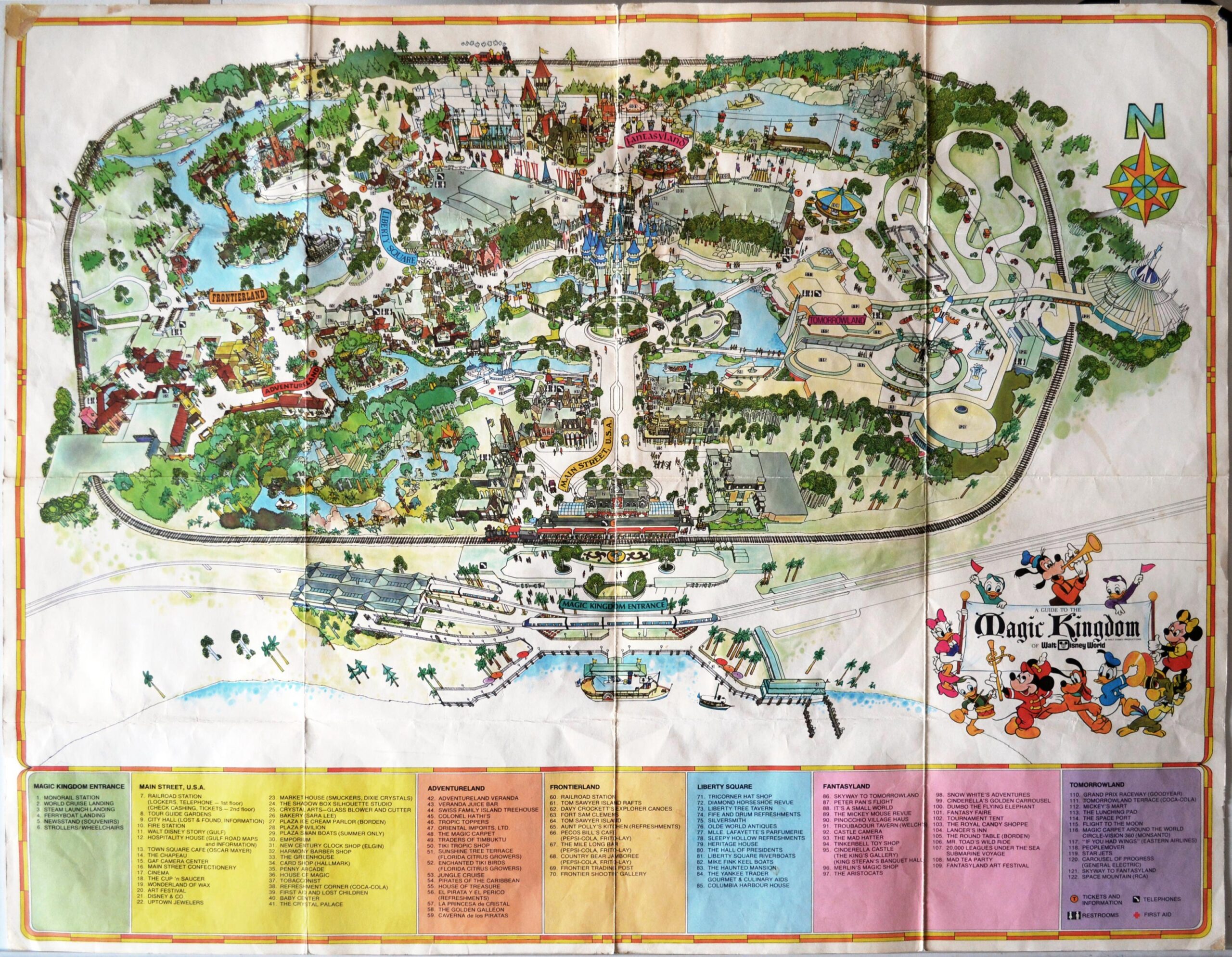 Magic Kingdom Map Found In A Main Street Wall Imagineering Disney 