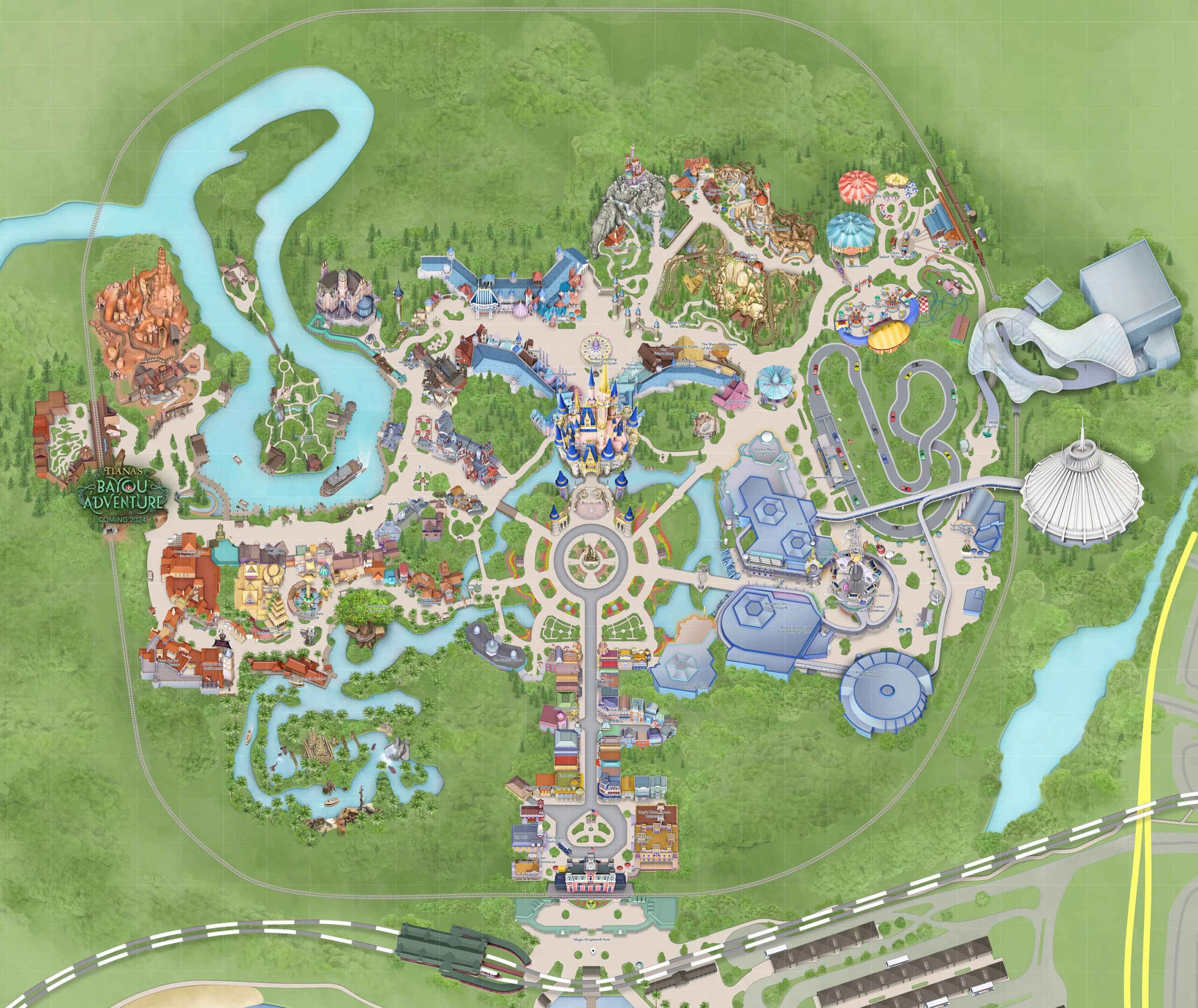 Magic Kingdom Park Map Updated For July 2023 Etsy Magic Kingdom Park Map Updated For July 2023 Etsy