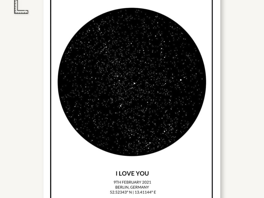 Magical Night Sky Custom Star Map Prints