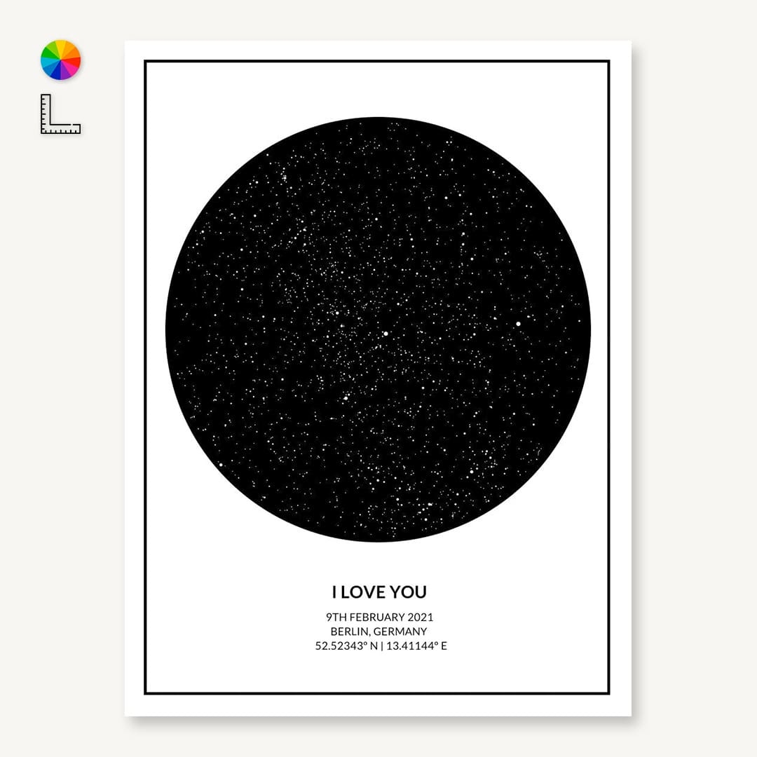 Magical Night Sky Custom Star Map Prints Magical Night Sky Custom Star Map Prints