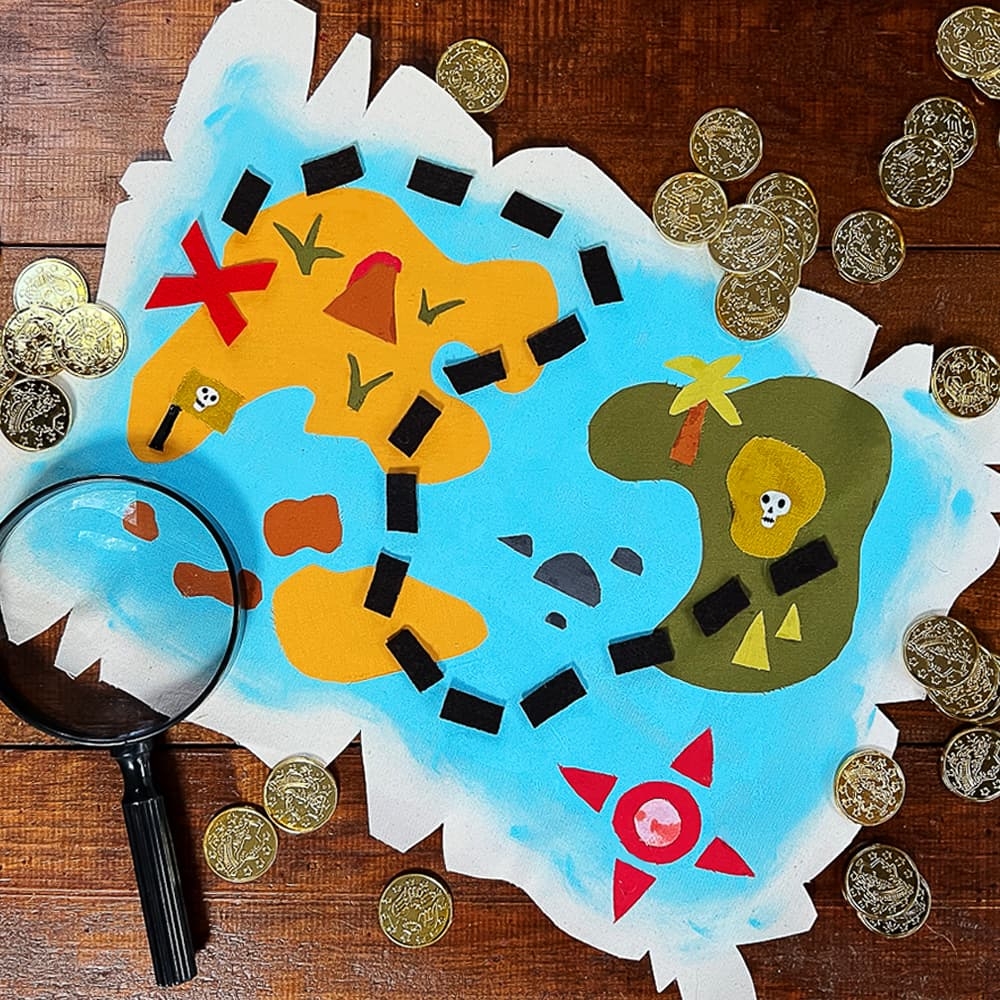 Make A DIY Adventure Map From Scrap Fabric