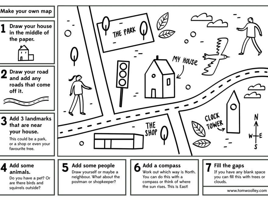 Make Your Own Map Free Worksheet Illustrated Maps By Tom Woolley