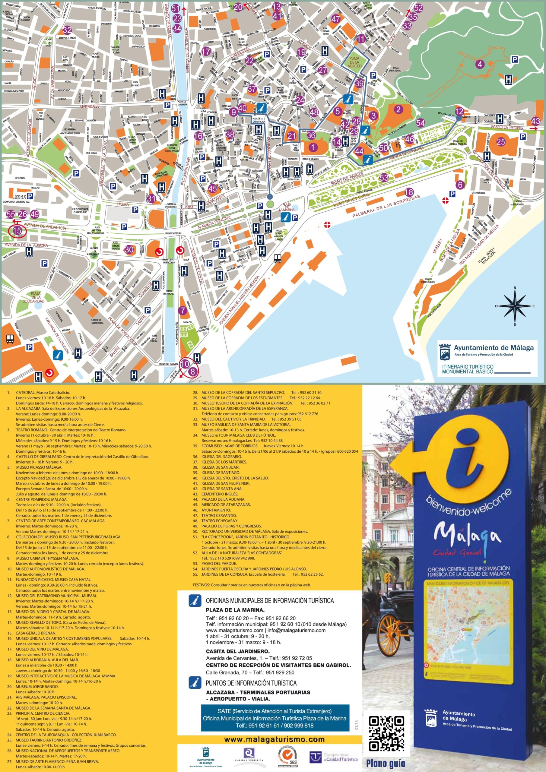 Mapa Malaga Printable Kids