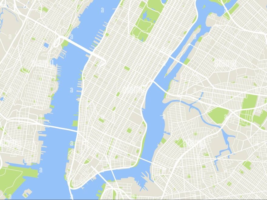 Manhattan Map Vector Hi res Stock Photography And Images Alamy