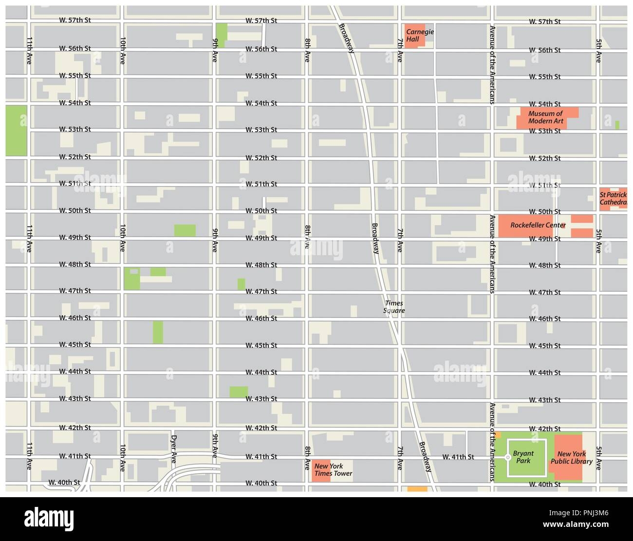 Midtown Manhattan Map Printable