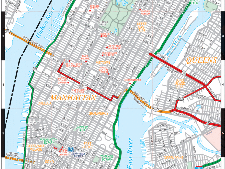 Manhattan Road Map