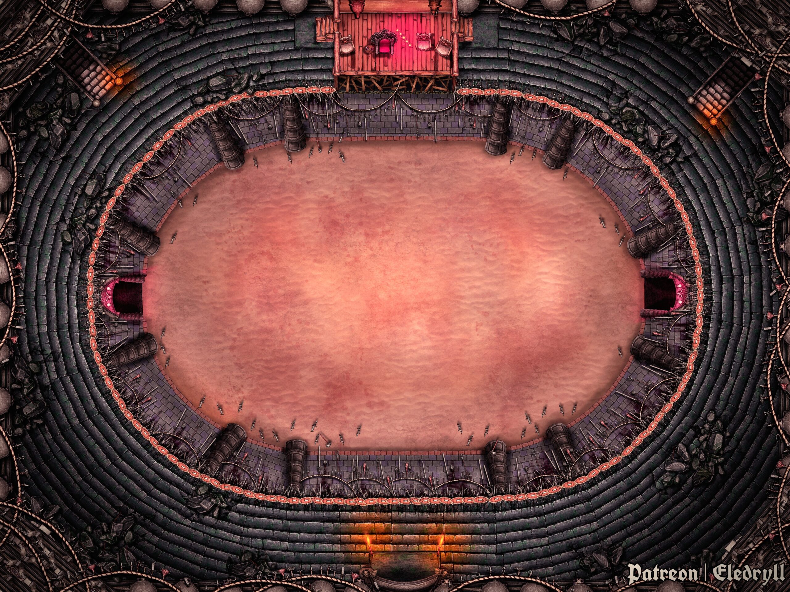 Free Dnd Printable Large Arena Maps