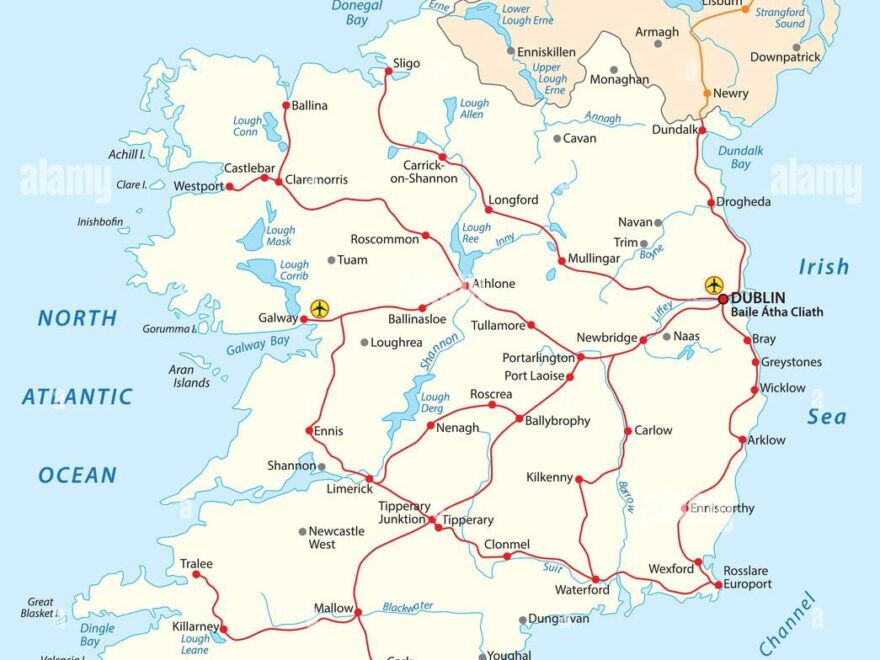Map Ireland Hi res Stock Photography And Images Alamy