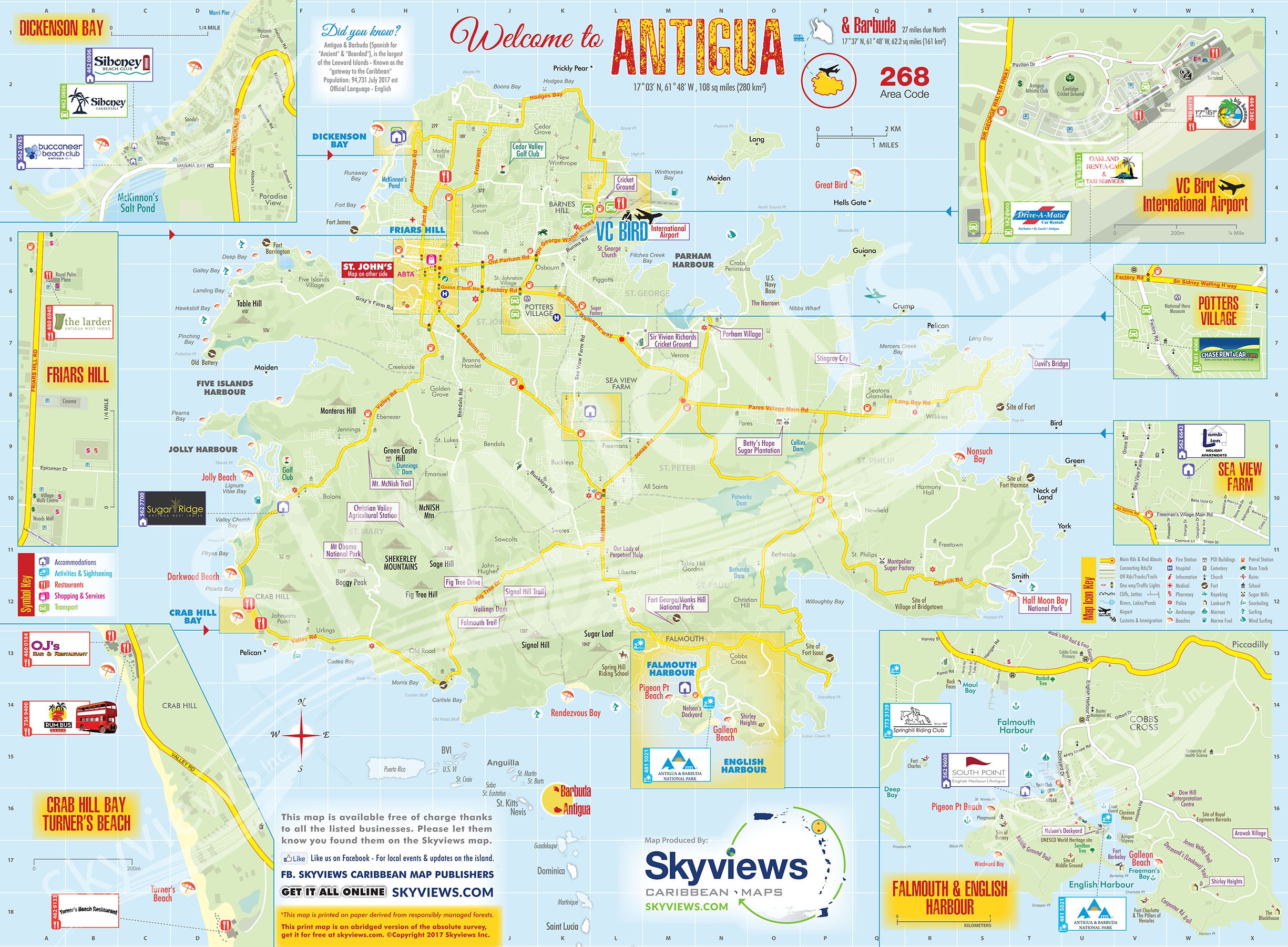 Map Of Antigua Barbuda Caribbean Islands Maps And Guides Map Of Antigua Barbuda Caribbean Islands Maps And Guides