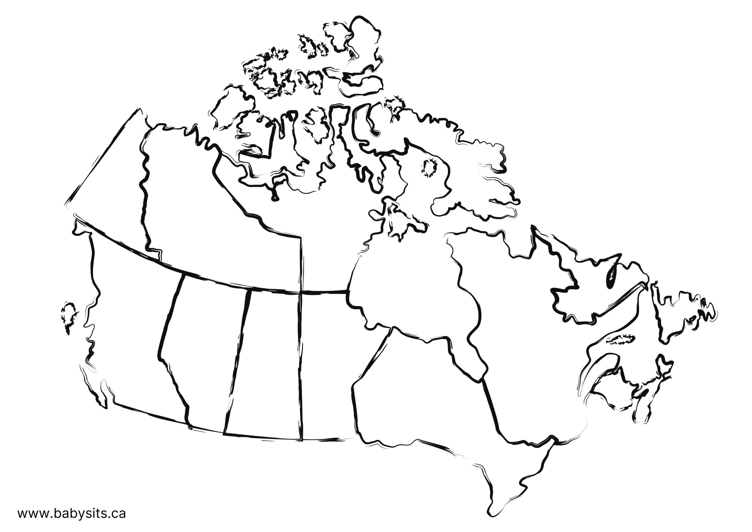 Free Printable Canada Map