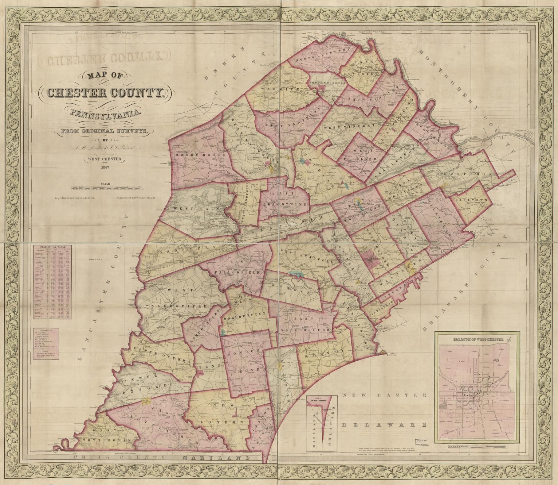 Printable Map Of Chester County Pa