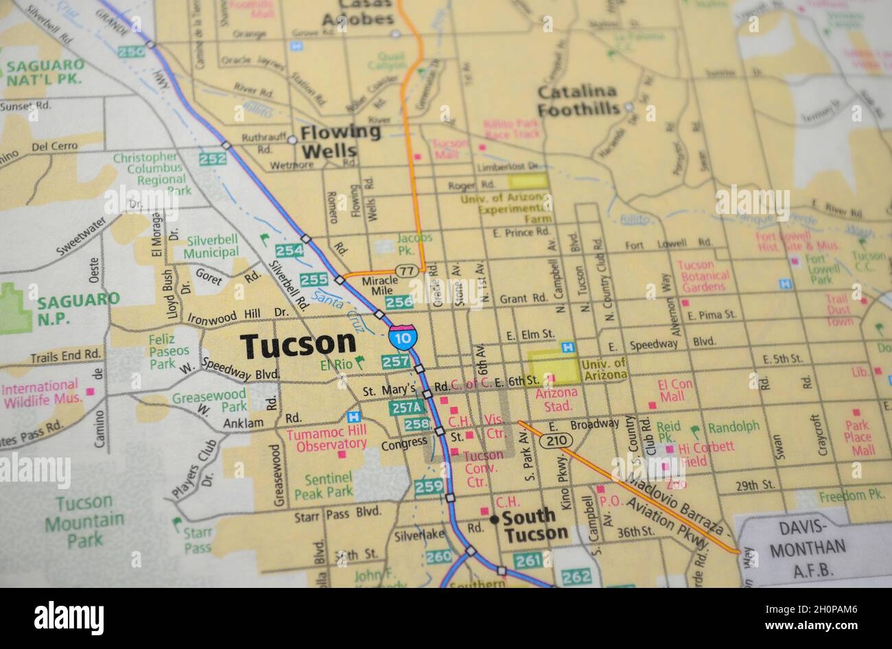 Printable Map Of Tucson