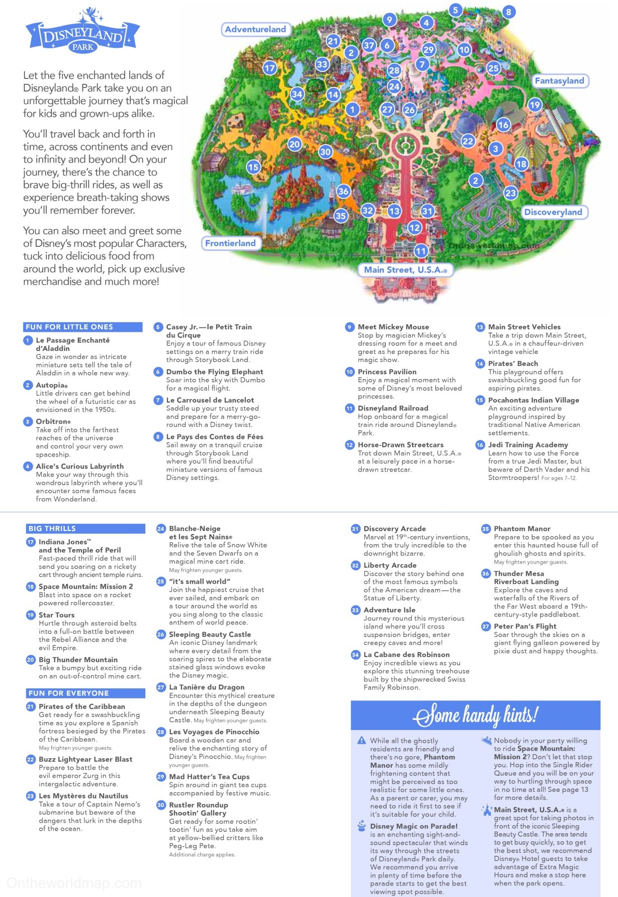 Disneyland Paris Map Printable