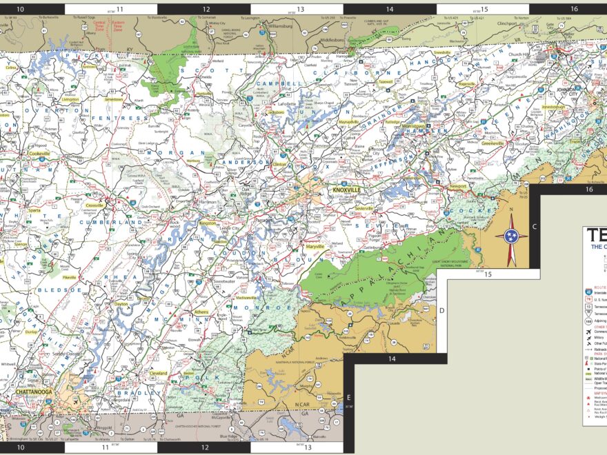 Map Of East Tennessee Ontheworldmap