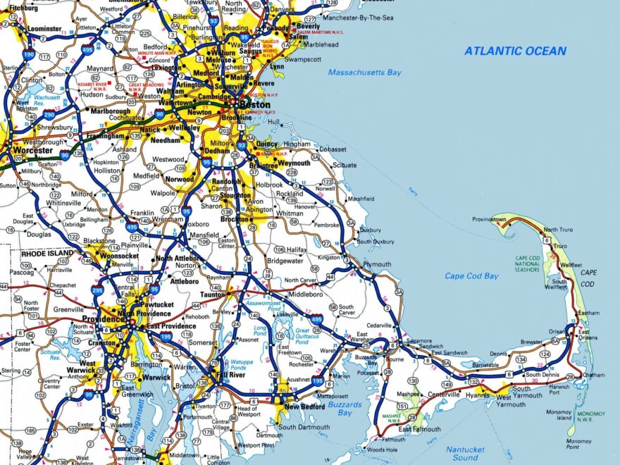 Map Of Eastern Massachusetts Ontheworldmap