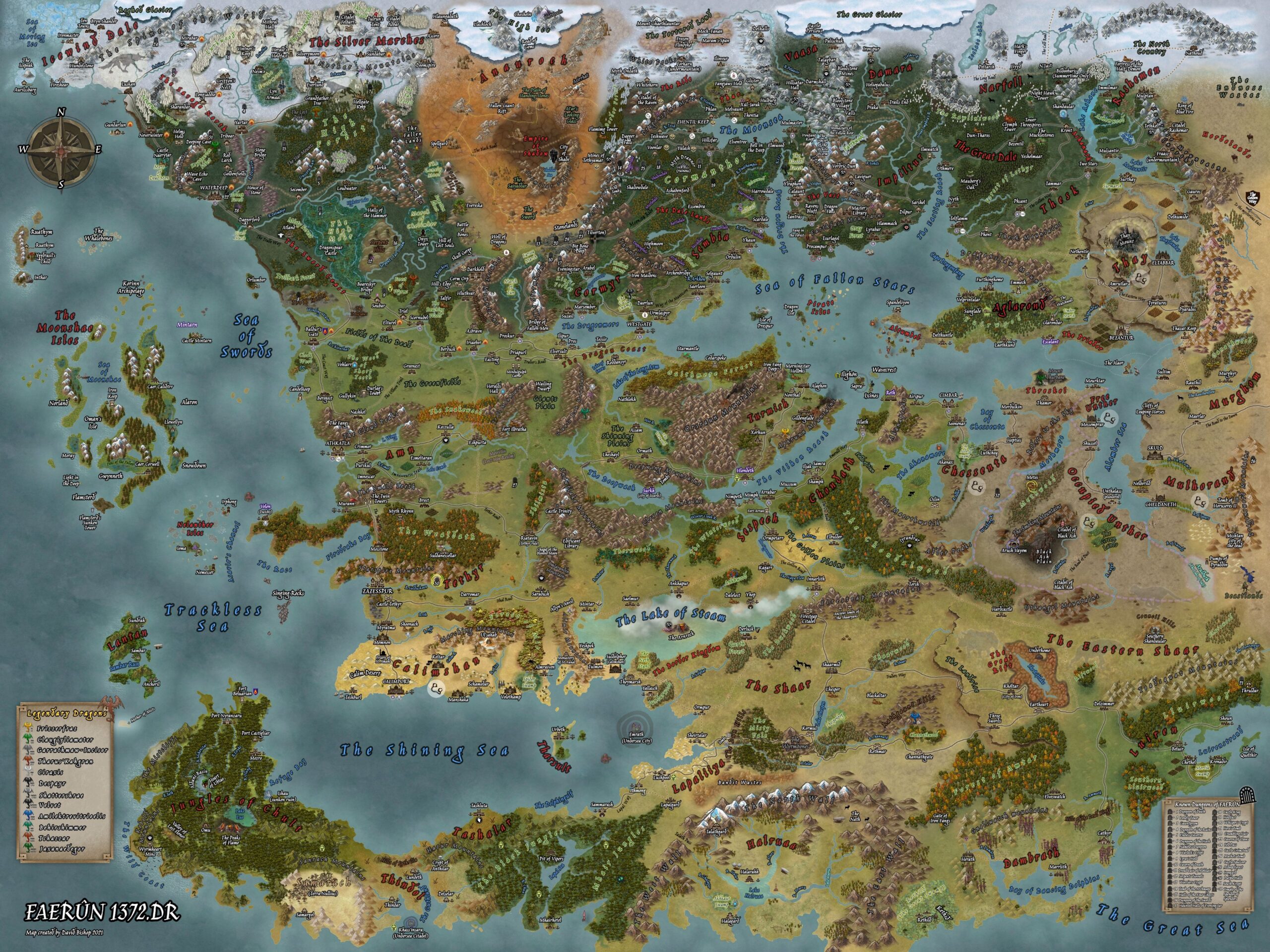 Map Of Faerun R TyrannyOfDragons