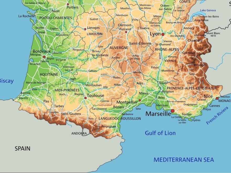 Map Of France Offline Map And Detailed Map Of France