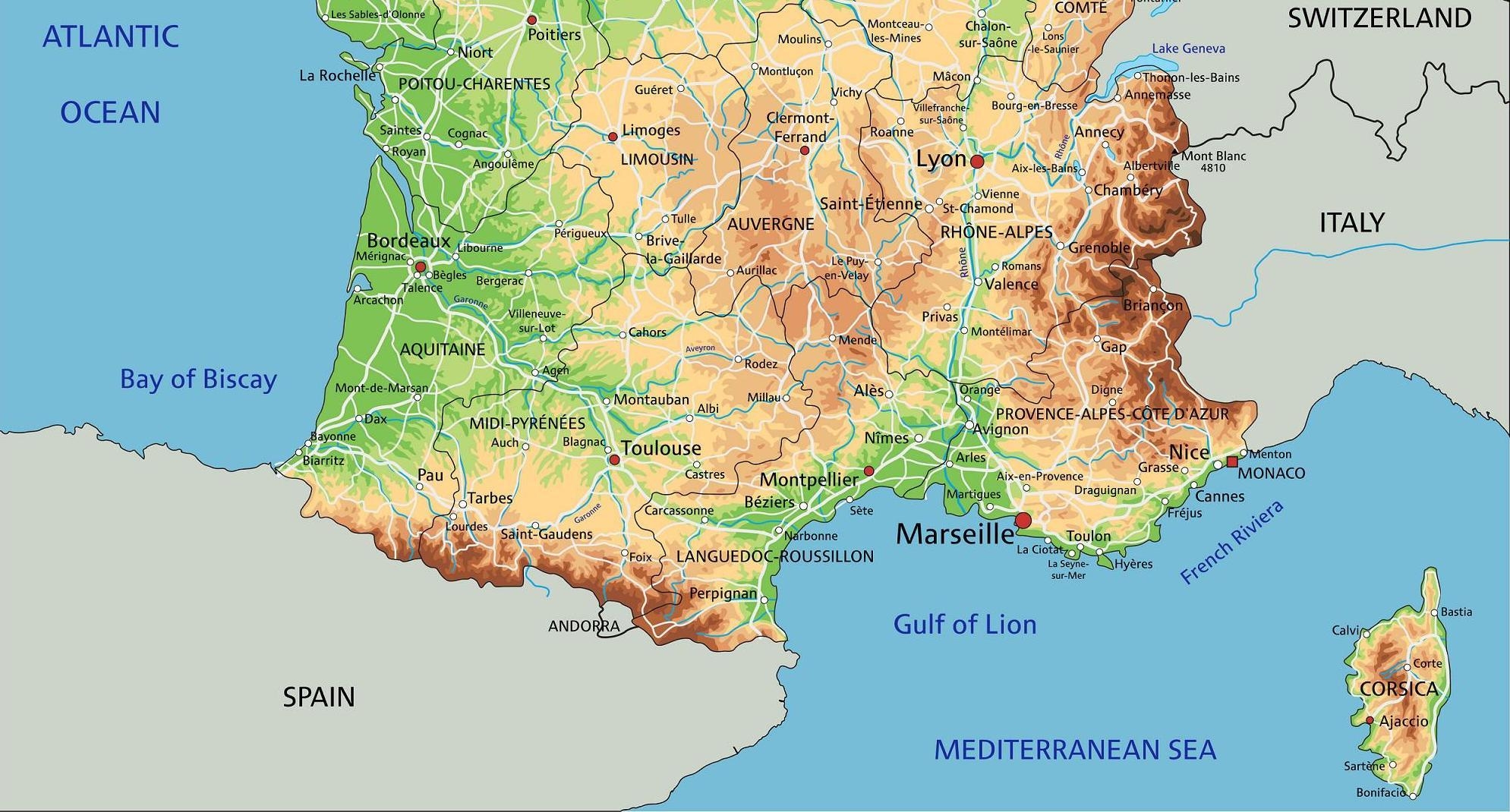 Map Of France Offline Map And Detailed Map Of France Map Of France Offline Map And Detailed Map Of France