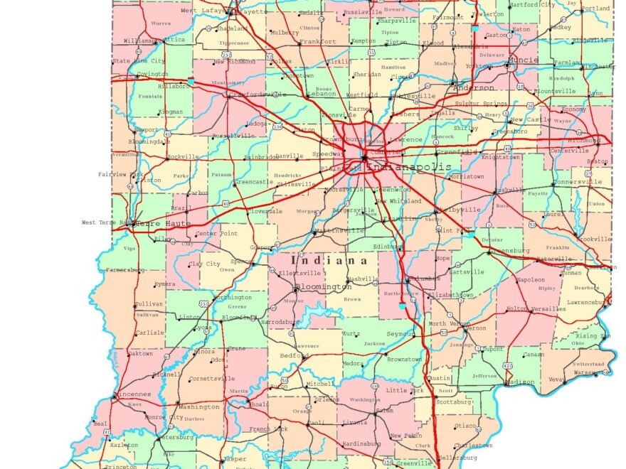 Map Of Indiana