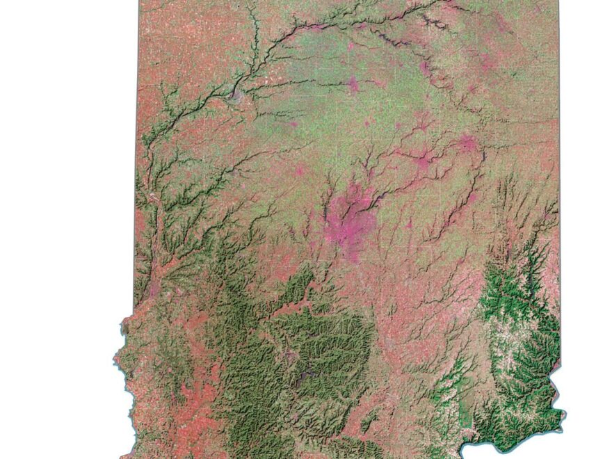 Map Of Indiana Cities And Roads GIS Geography