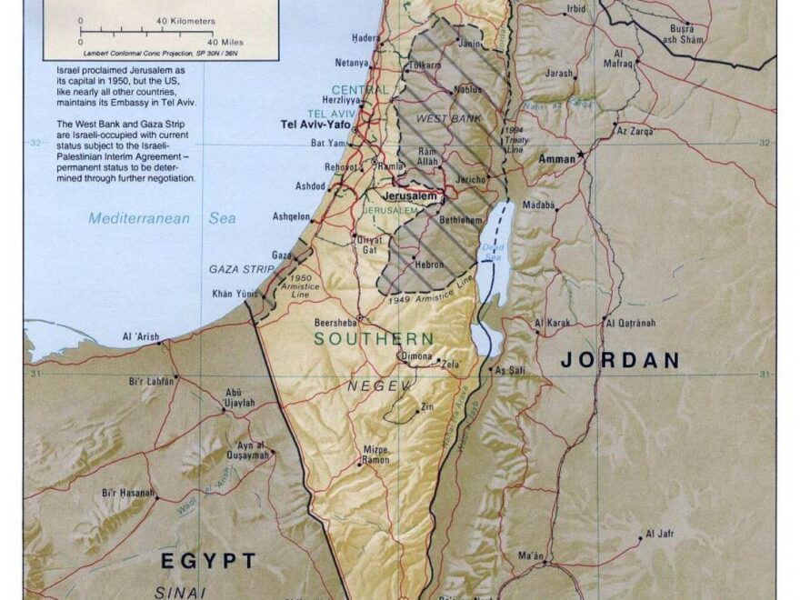 Map Of Israel Cities Major Cities And Capital Of Israel