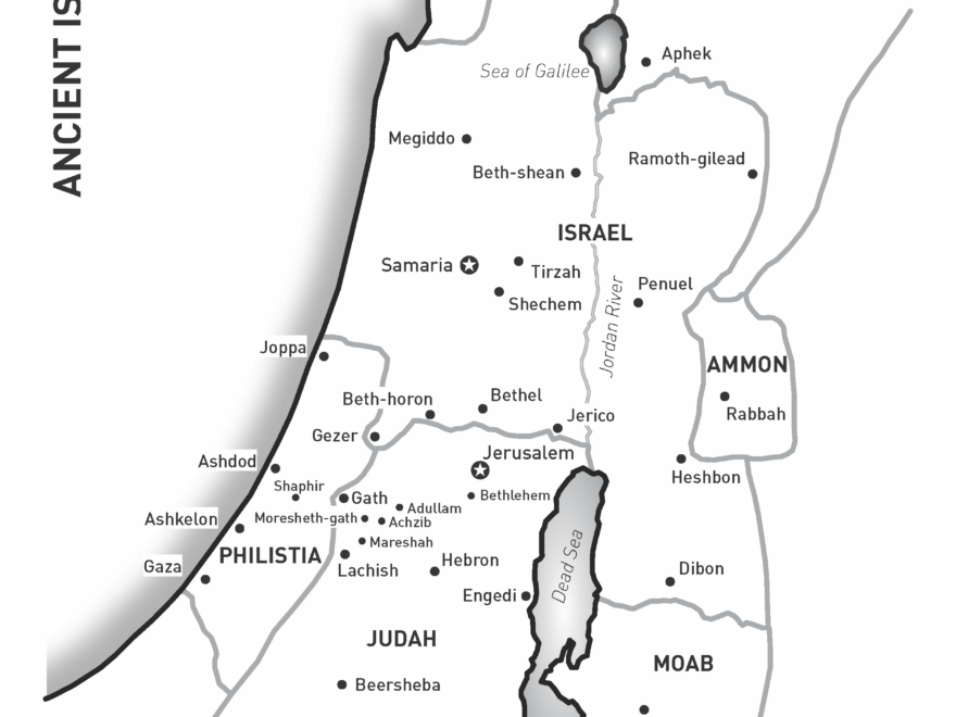 Map Of Israel Judah VISUAL UNIT