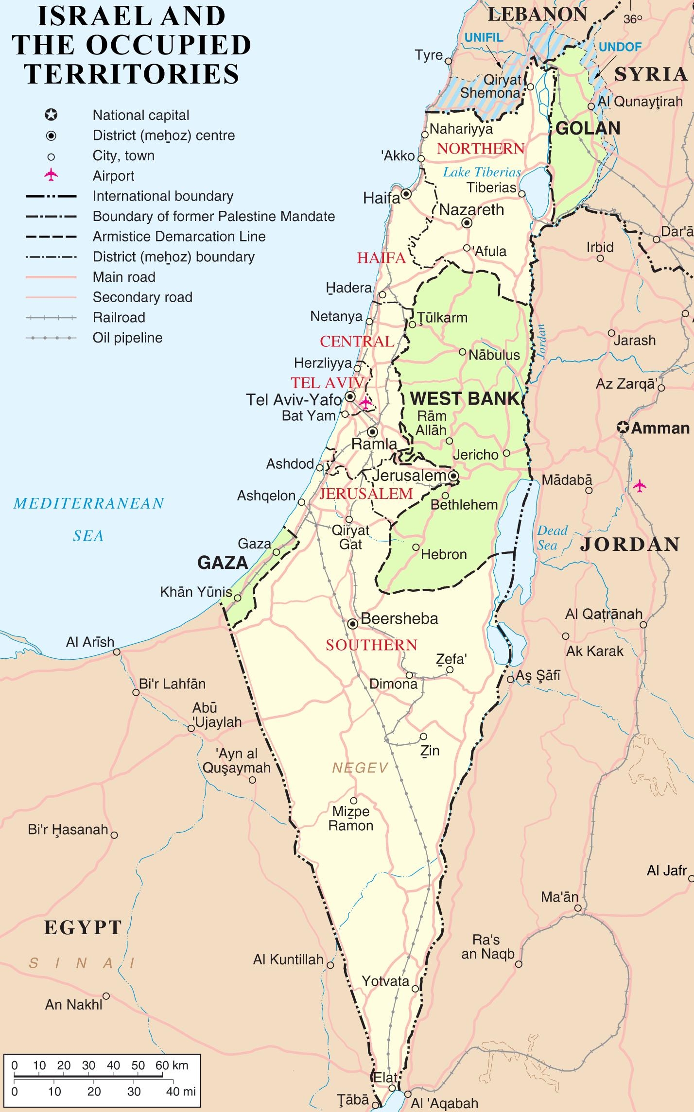 Map Of Israel Offline Map And Detailed Map Of Israel