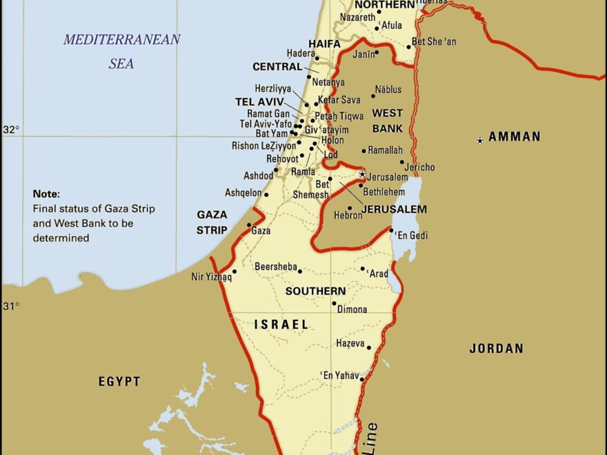 Map Of Israel Regions Political And State Map Of Israel