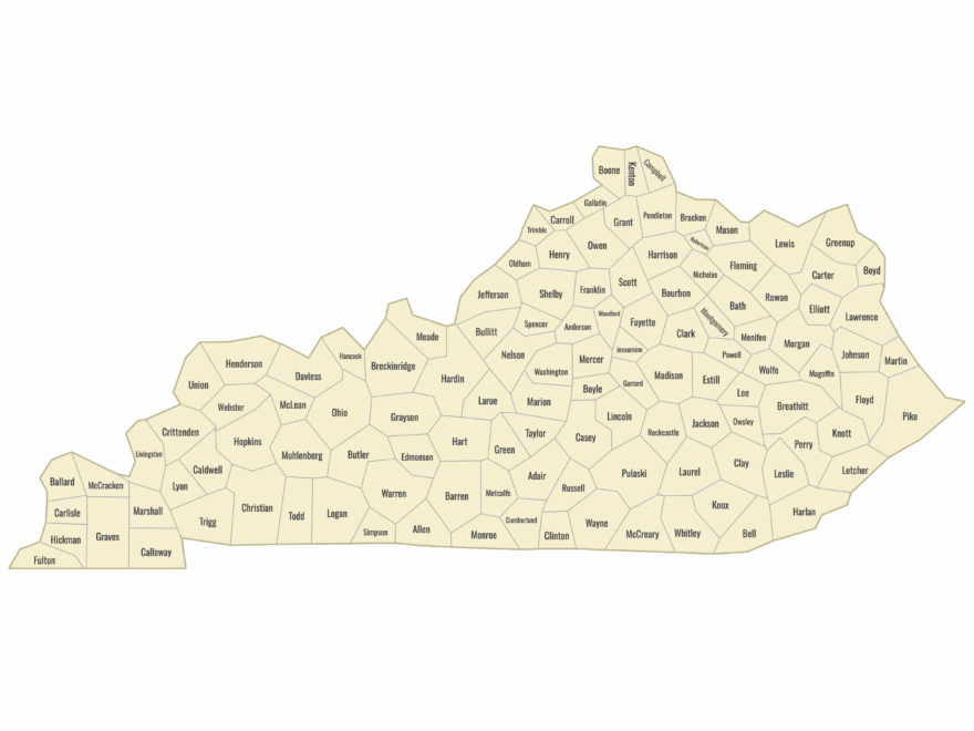 Map Of Kentucky Counties Ultimaps