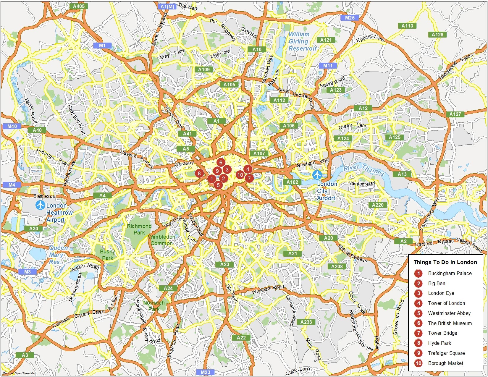 Map Of London England GIS Geography