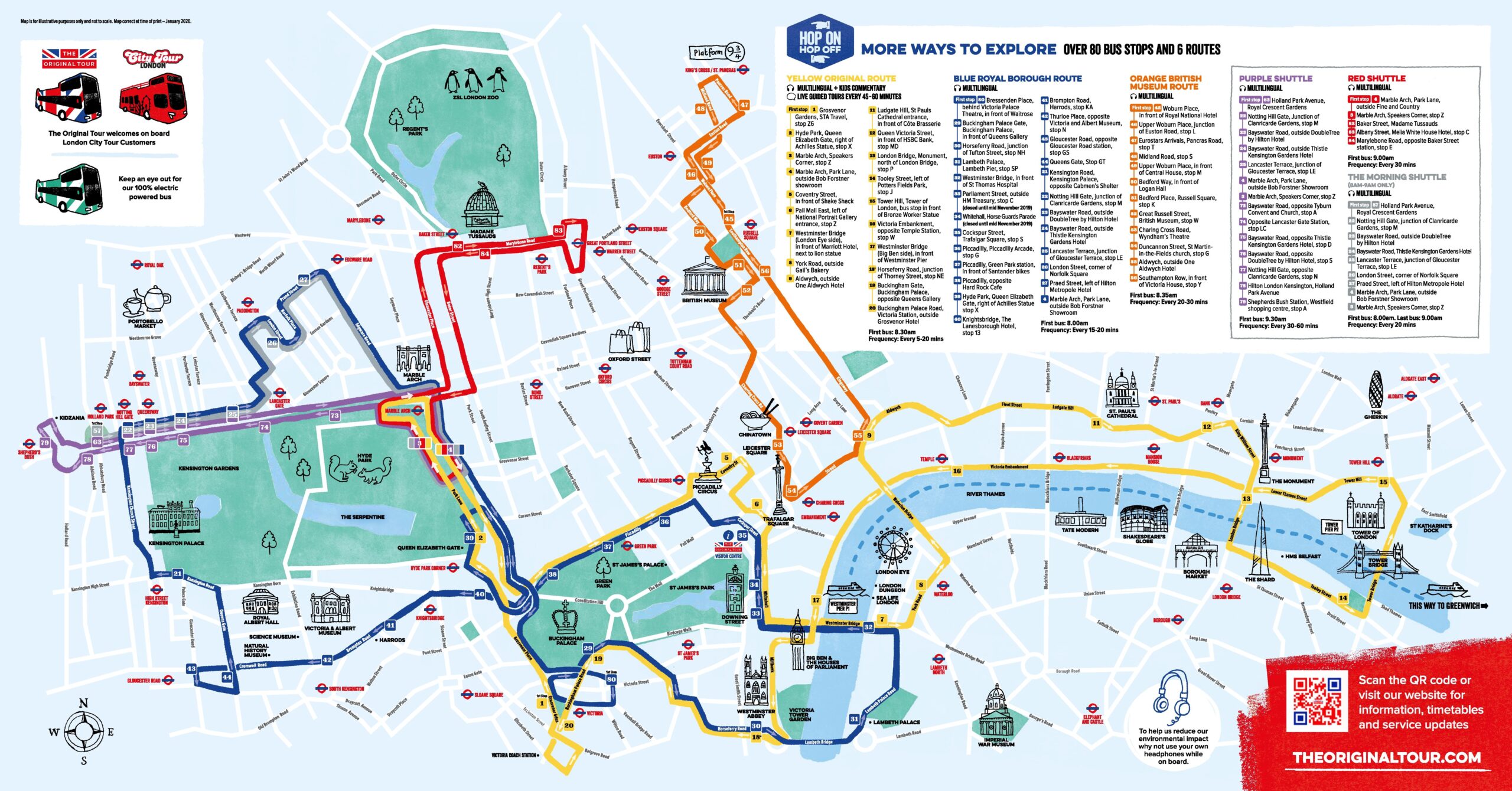 Printable Big Bus London Map