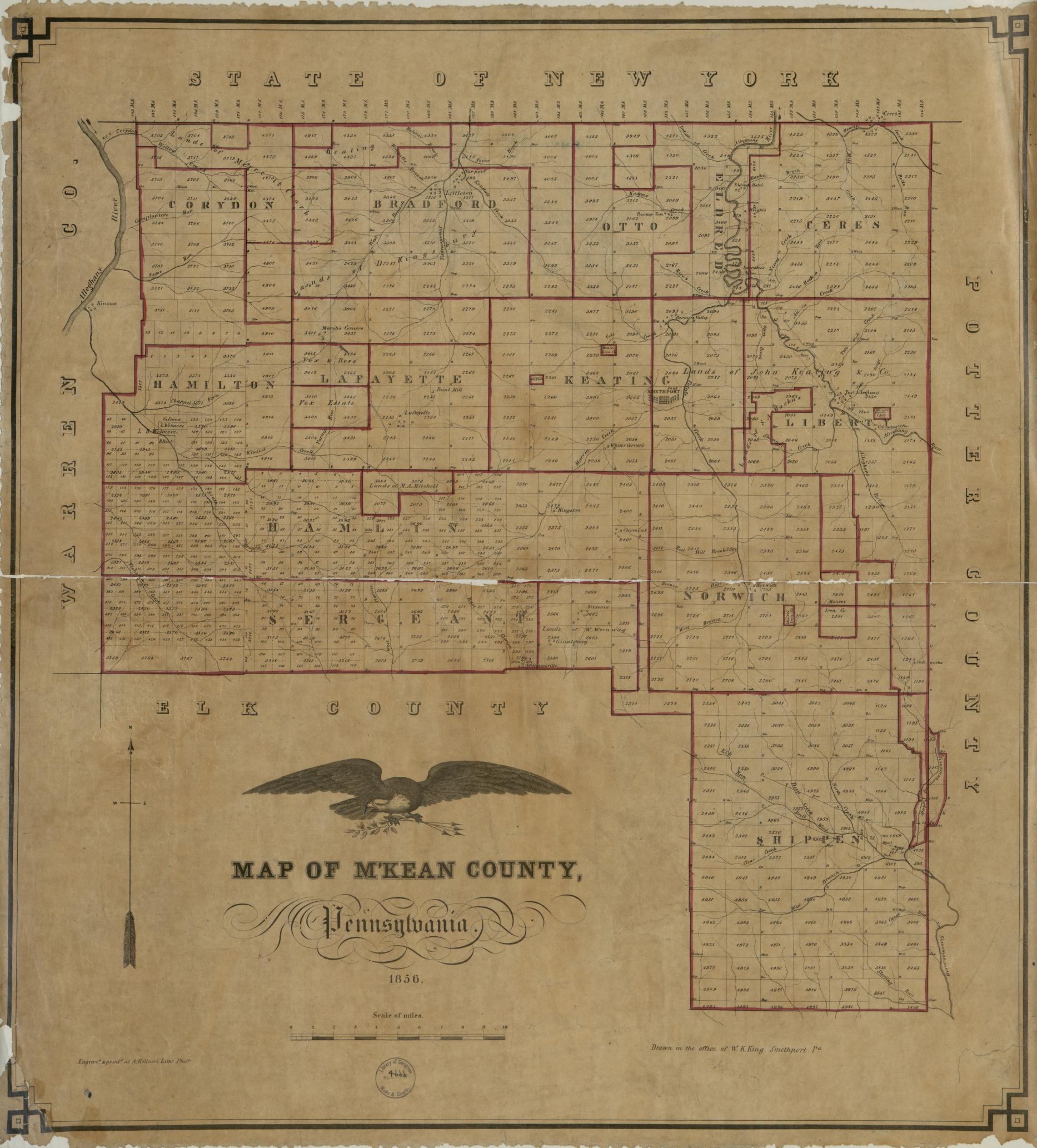 Map Of M Kean County Pennsylvania Library Of Congress