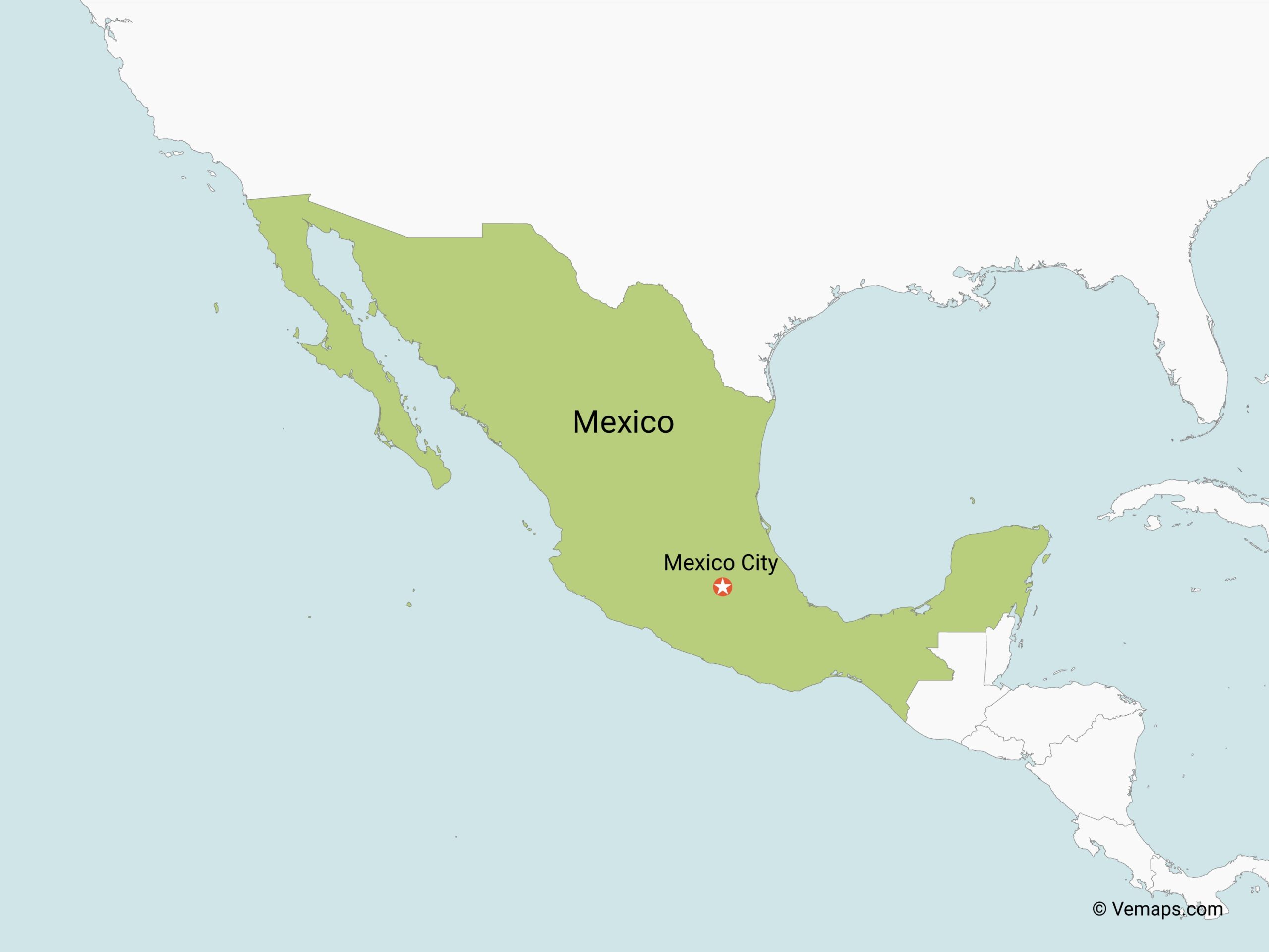 Free Printable Map Of Mexico France Ireland