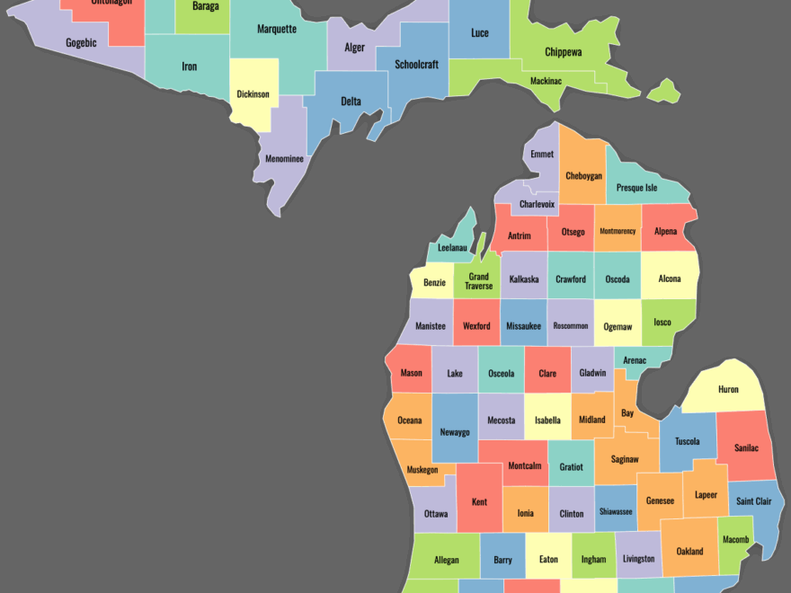 Map Of Michigan Counties Ultimaps