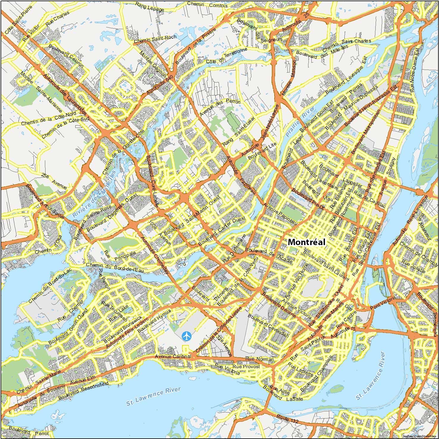 Map Of Montreal Quebec GIS Geography Map Of Montreal Quebec GIS Geography