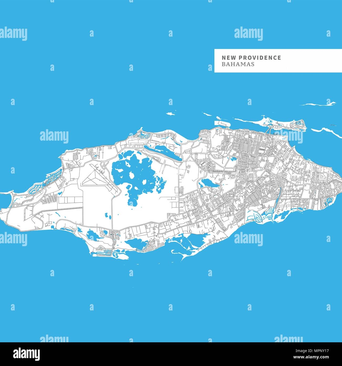 Printable Streetmap Of Nassau Bahamas Map Printable
