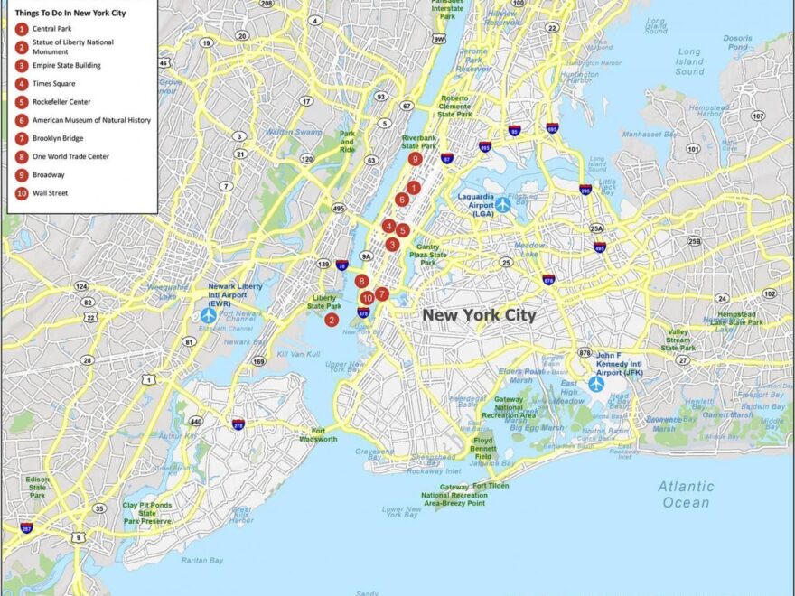 Map Of New York City GIS Geography