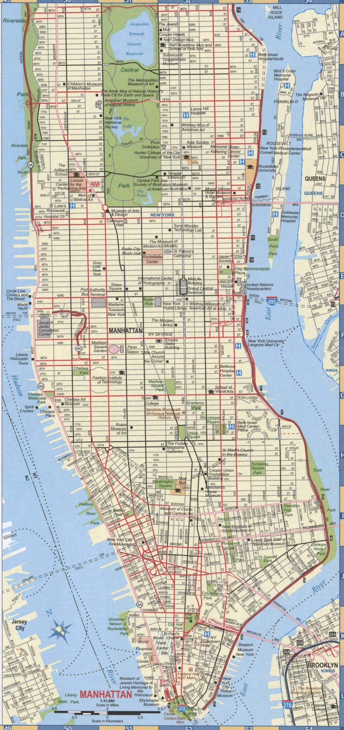Map Of New York City Thong Thai Real