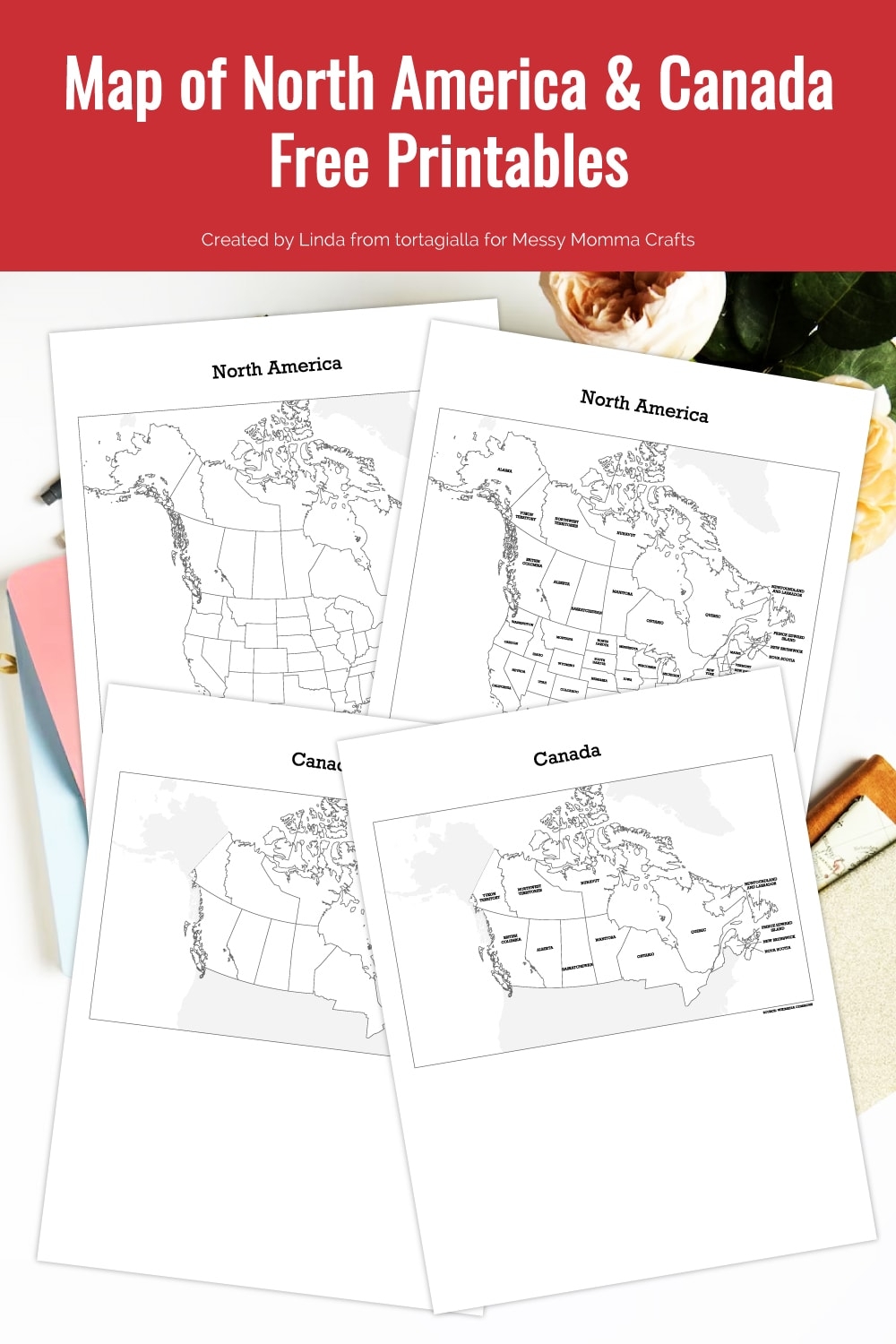 Map Of North America And Canada Free Printables