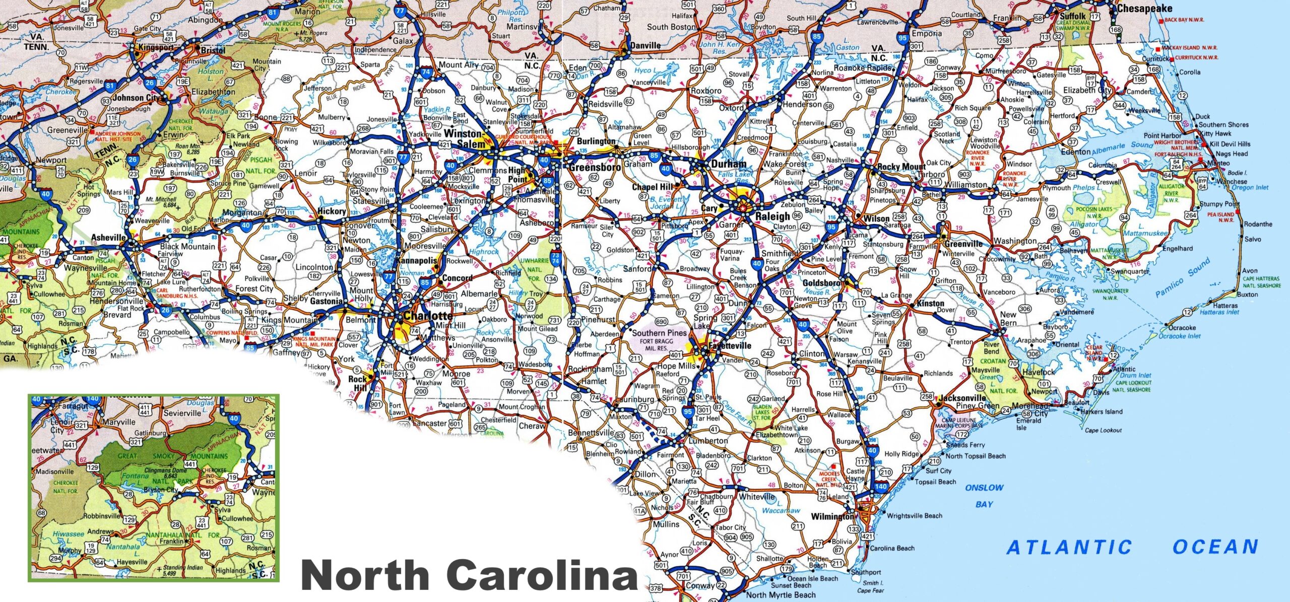 Map Of North Carolina