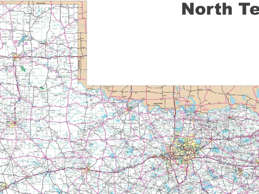 Map Of North Texas Ontheworldmap