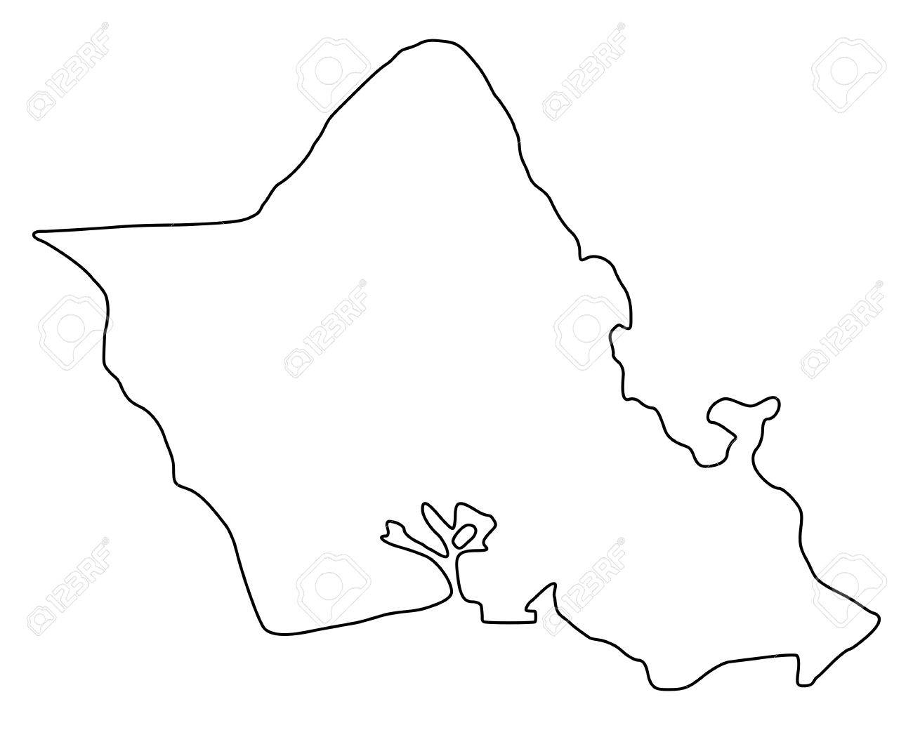 Map Of Oahu Royalty Free SVG Cliparts Vectors And Stock Illustration Image 76542012 