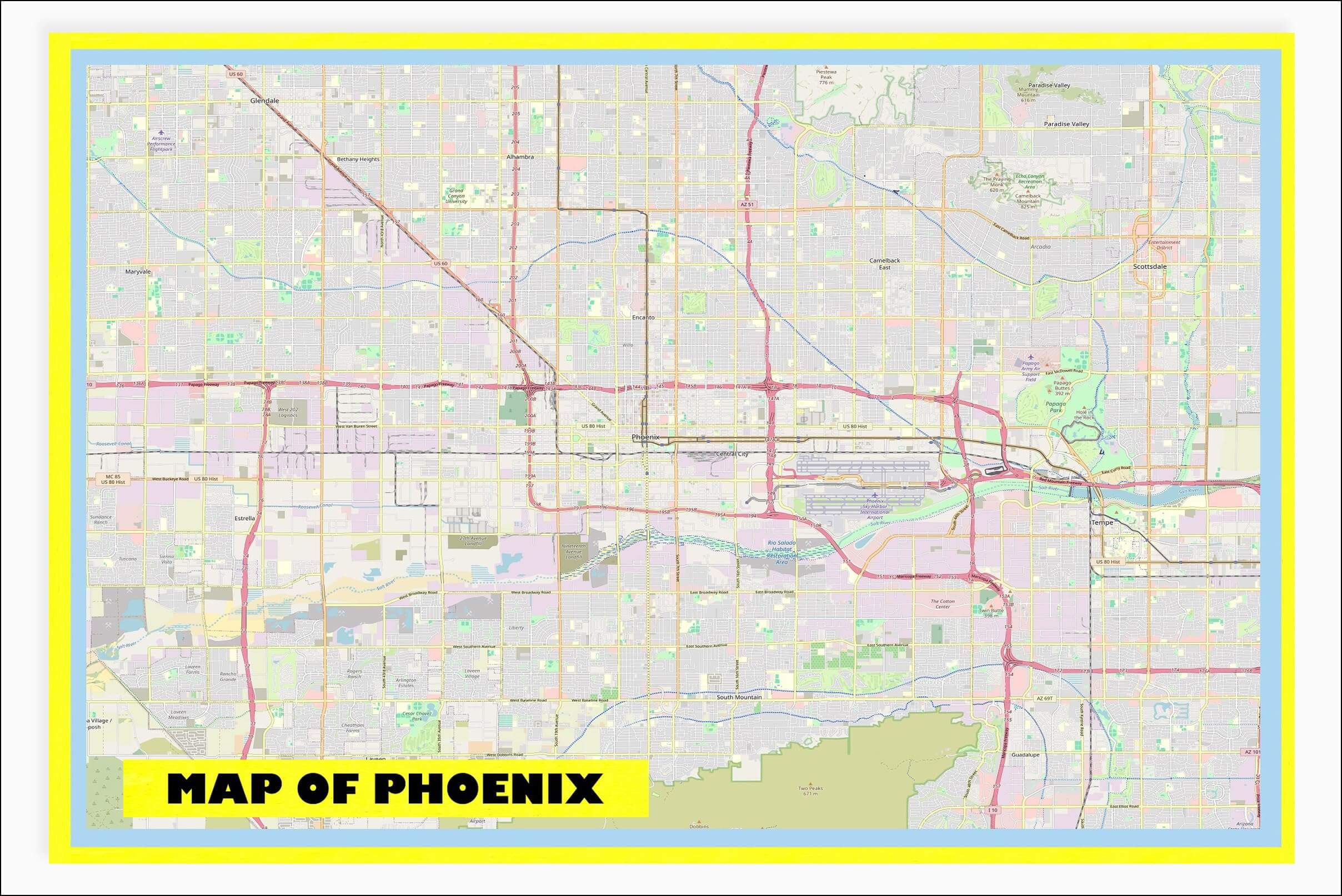 Printable Map Of My Area Phoenix