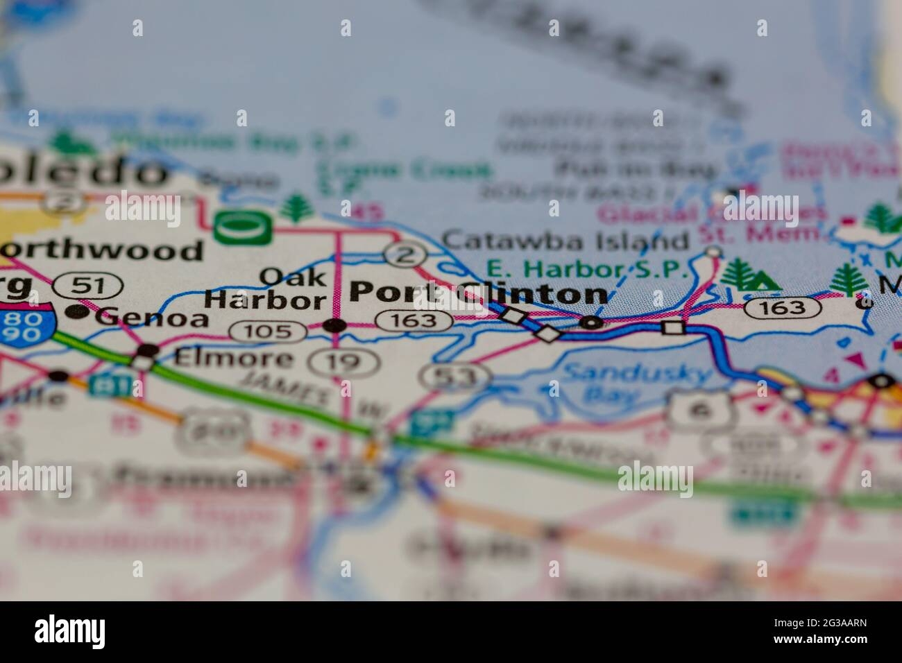 Map Of Port Clinton Ohio Hi res Stock Photography And Images Alamy