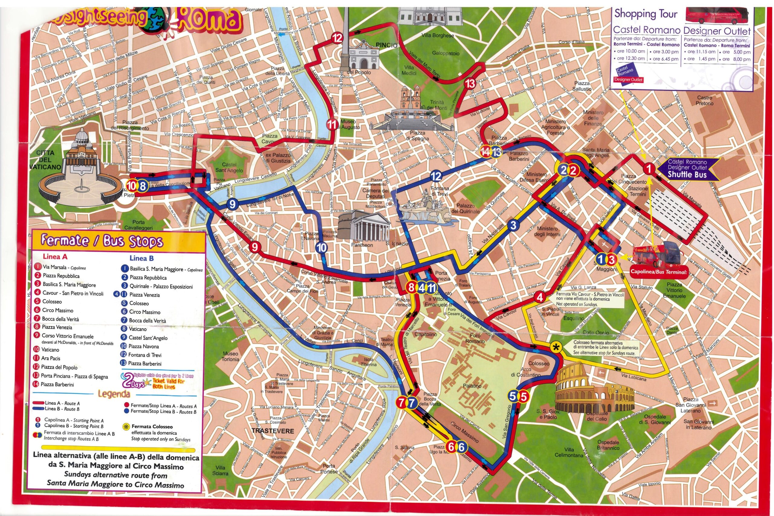 Map Of Rome Attractions Your City Guide